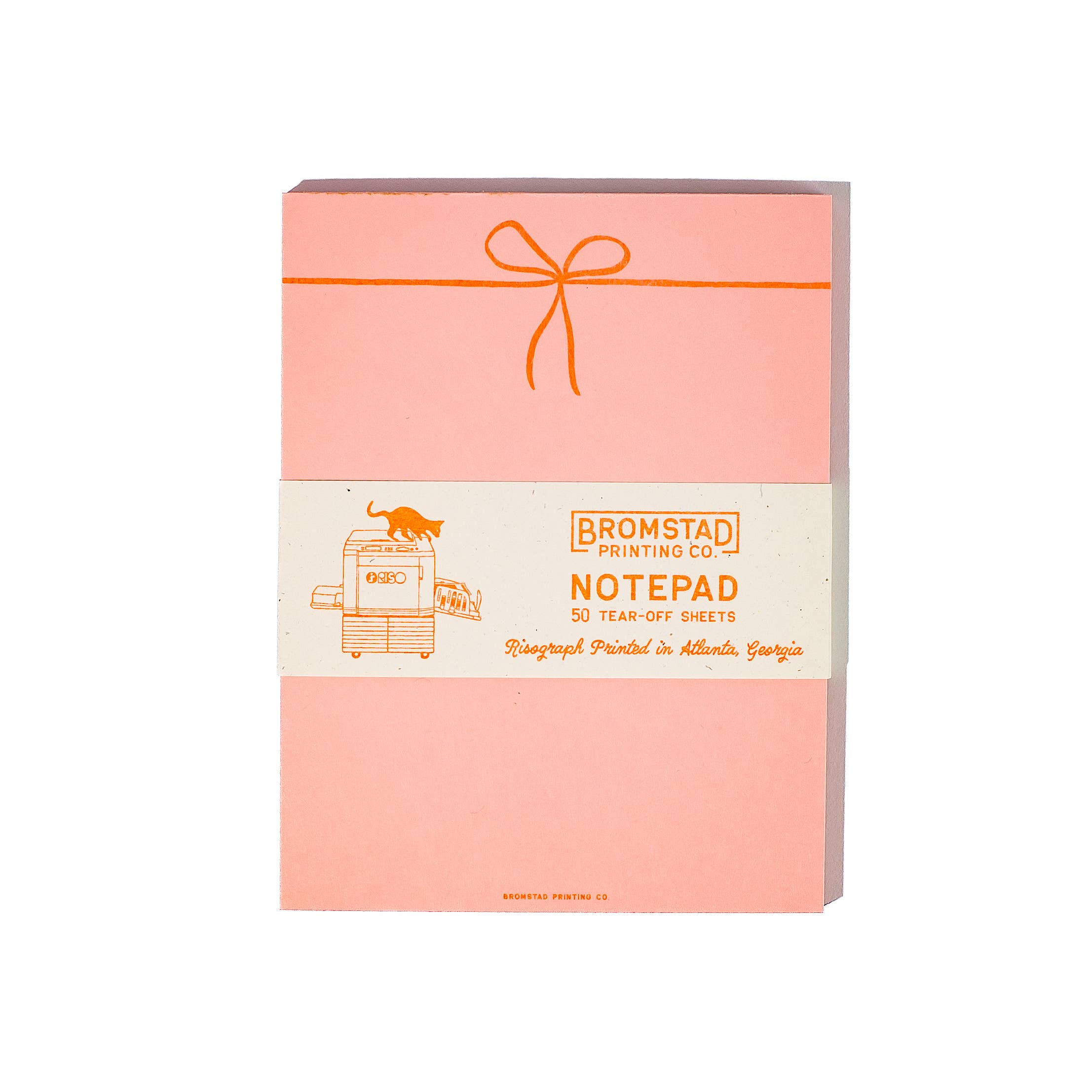 Bromstad Printing Co. – Großhandel Notizblöcke – Notizblock Bow im A2-Format mit Risograph-Druck3
