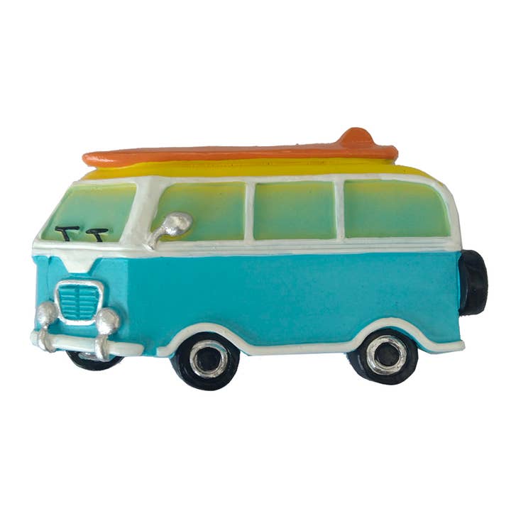 CB Home Collection - Wholesale Decorative Tabletop Object - Surf Bus / Beach Van Resin Magnet
