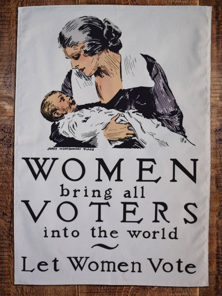 Women Bring All Voters Into The World Tea Towel for wholesale by Radical Tea Towel North America