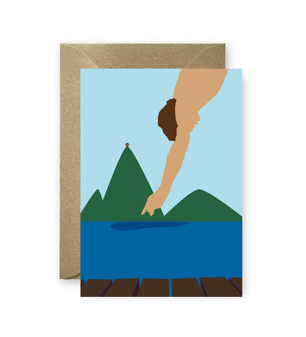 Linienwerk - Wholesale Postcard - Postkarte TAUCH EIN!