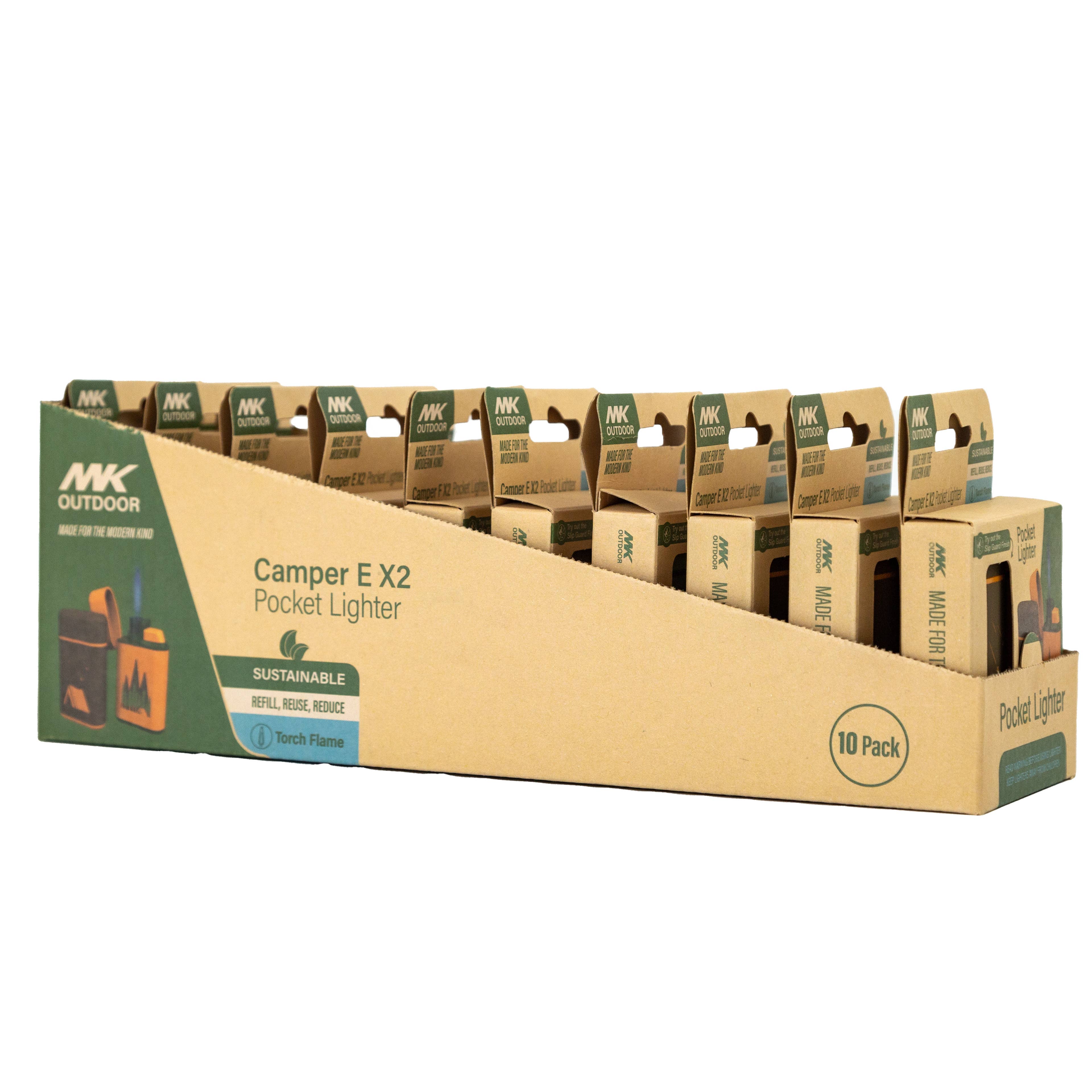 MK Lighter Company - Vente Briquets - Série MK Lighter Outdoor, Camper E Set 2PK, Torch Flame1