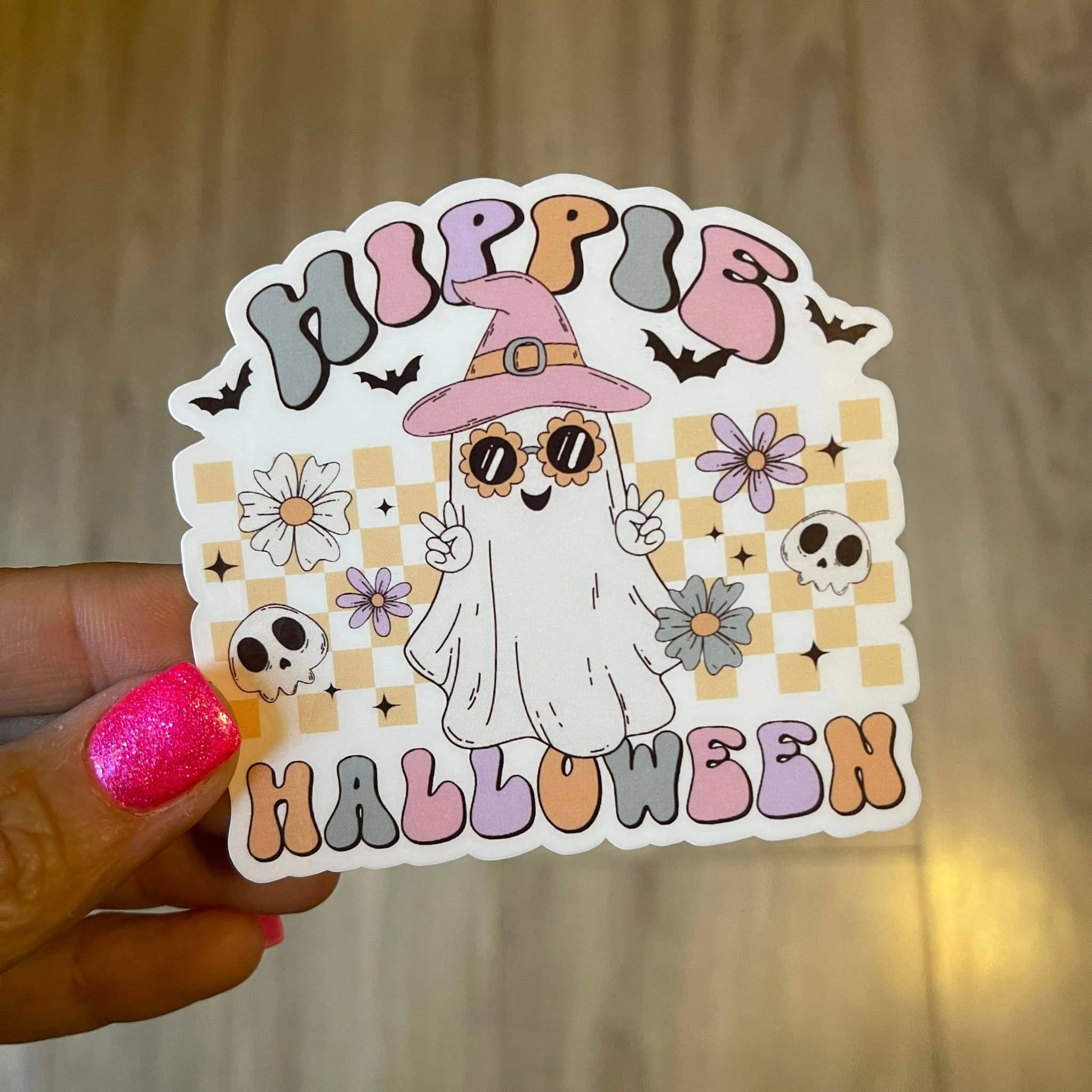 Prairie Chicken Sticker Shop & Gifts - Wholesale Sticker - Vintage Halloween Ghost Retro Die Cut Vinly Sticker