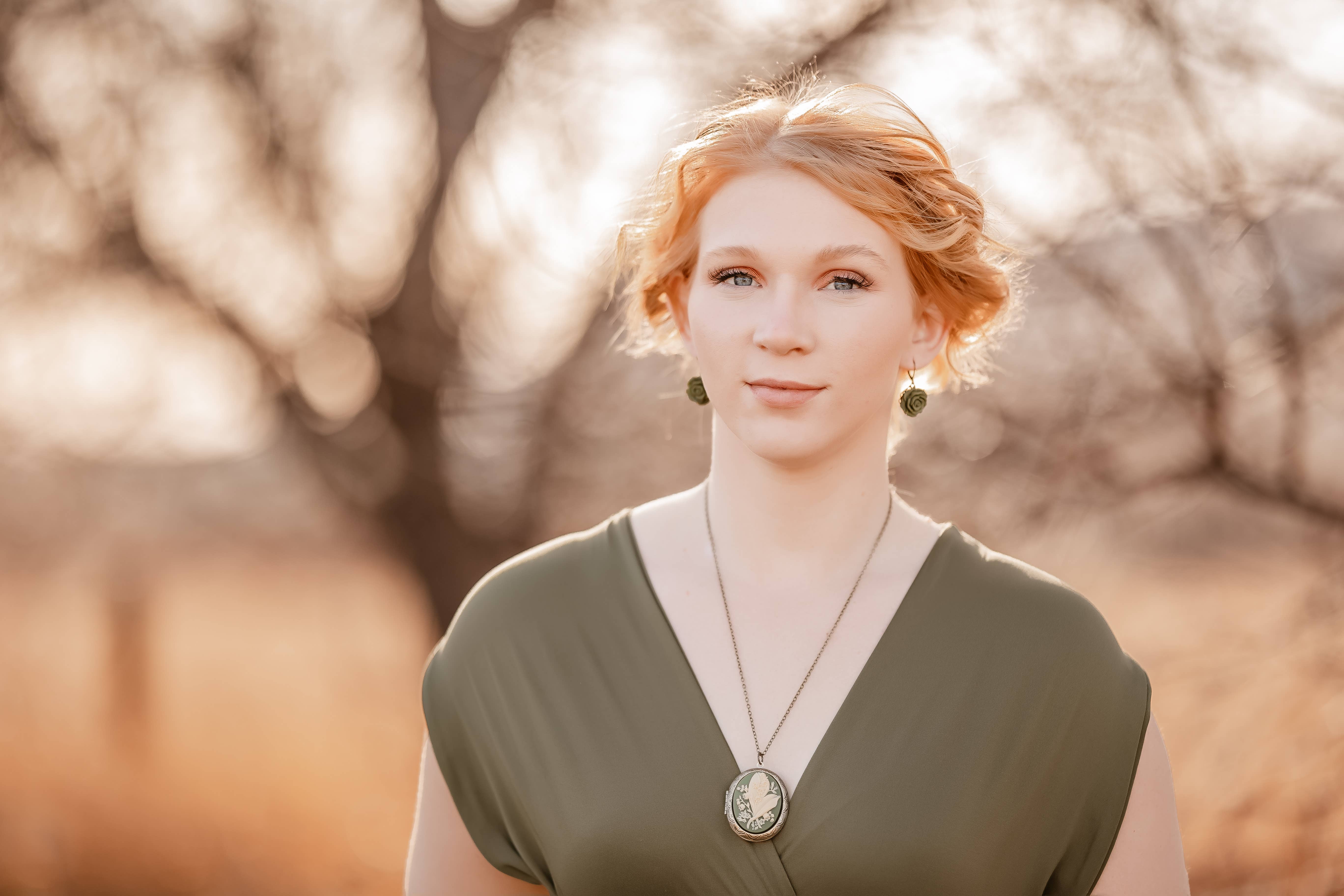 A Pocket of Posies - Vente Collier à médaillon - Médaillon de muguet Bleu clair2