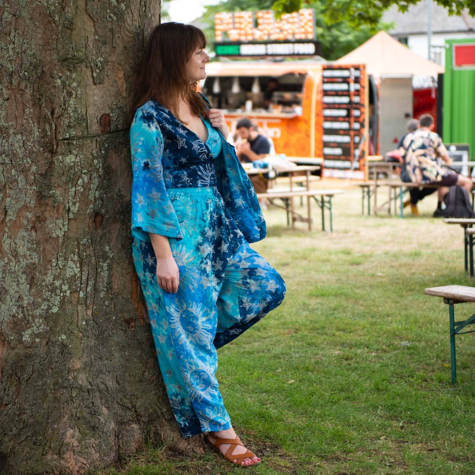 Siesta - Wholesale Broek - Uniseks - Bali Rayon broek - Blue Celestial0