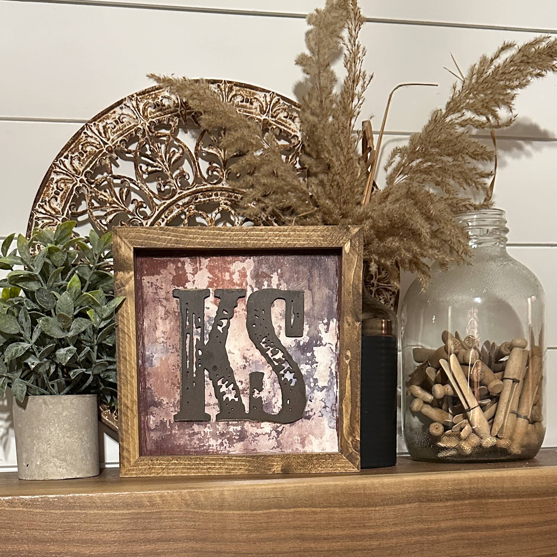 The Broken Board - Wholesale Sign - State sign with laser cut wood overlay7