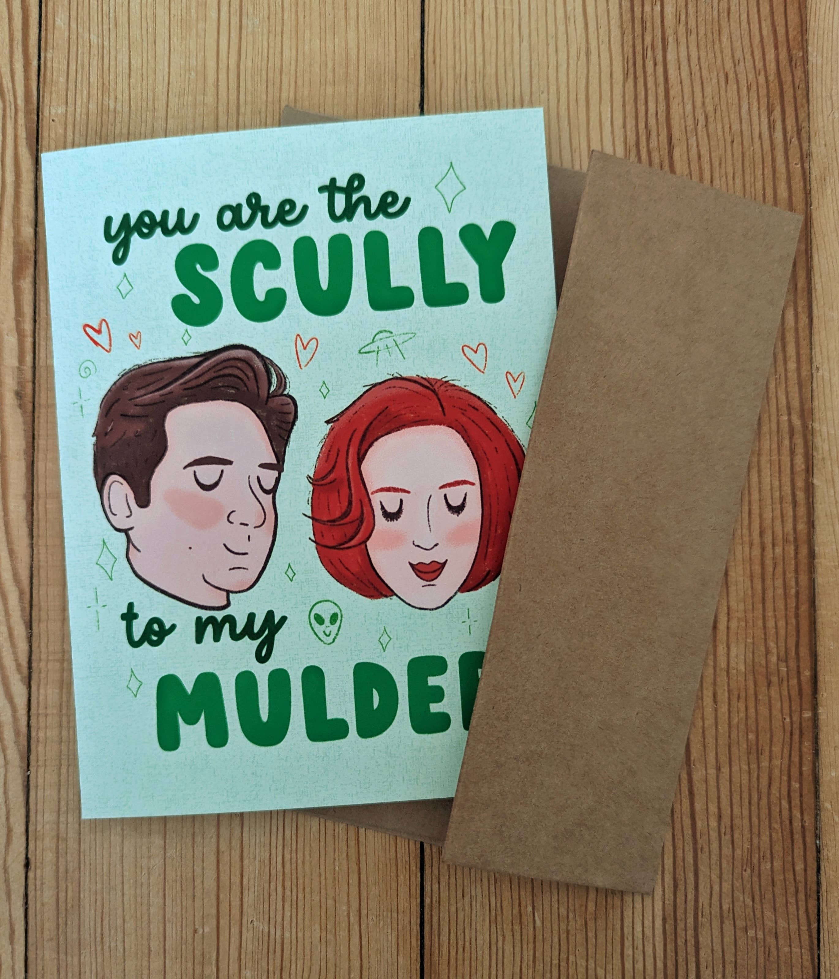 Sadsquatch – wholesale Kärlekskort – Mulder till min Scully - X-Files romantiska gratulationskort1