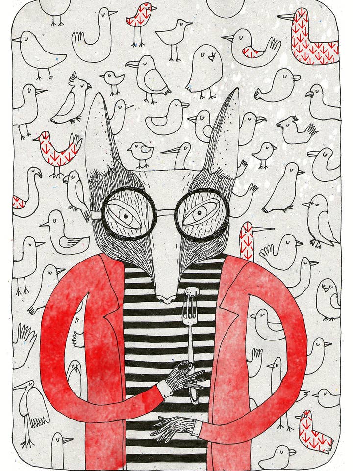 Stampa Red Fox per la vendita all'ingrosso da parte di Surfing Sloth