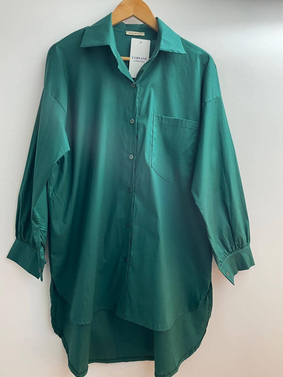 LORIANE - Vente Chemise à col boutonné – femme - 21251 Chemise longue uni4