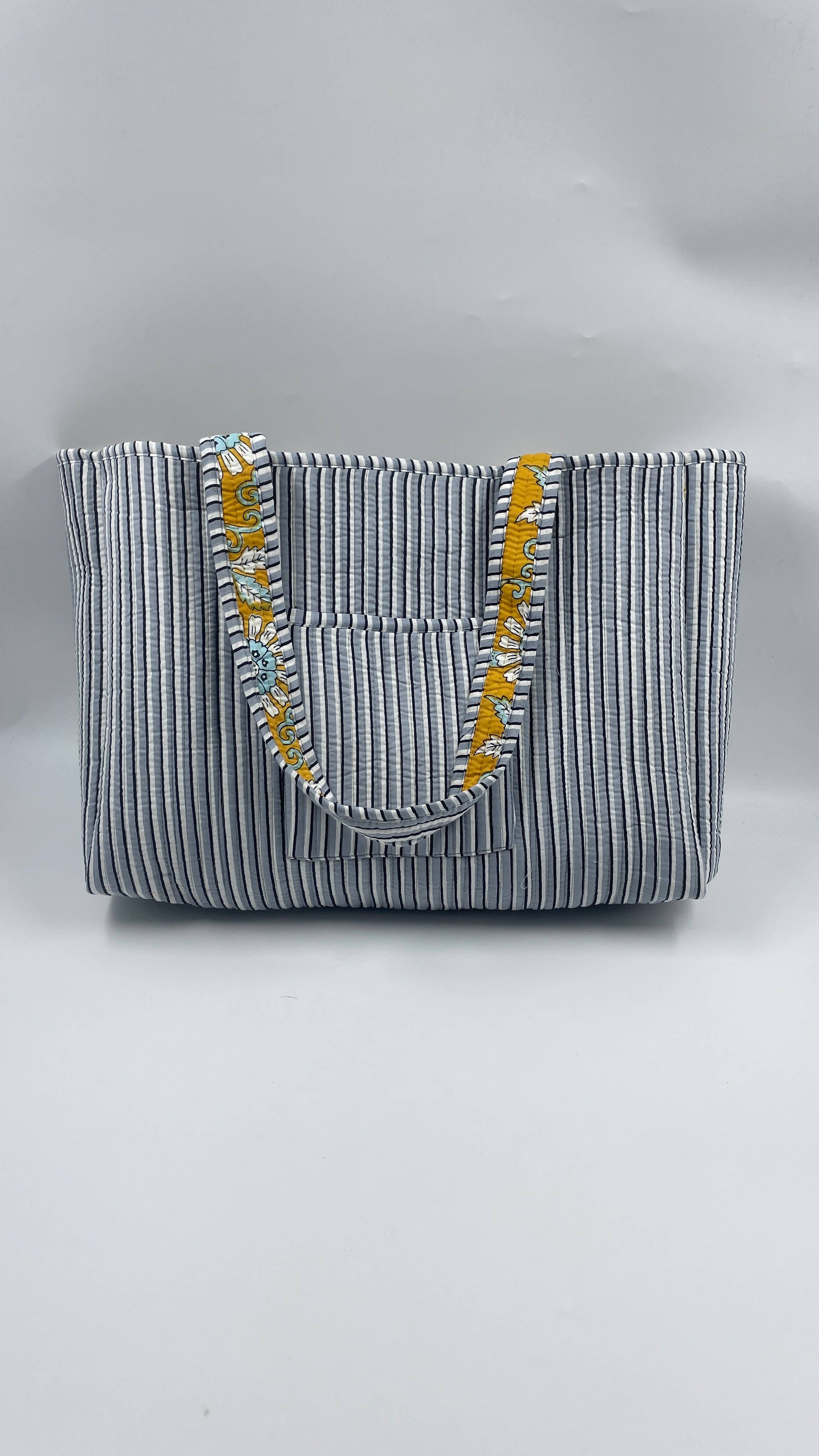 Funky Yak Ltd - Vendita all'ingrosso Borsa tote - Donna - Borsa Piccola Boho Reversibile Trapuntata Kantha 100% Cotone2