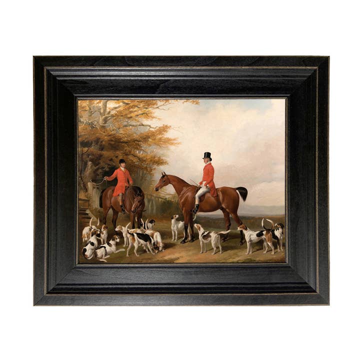 Madison Bay Co. - Historical Home Decor Reproductions - Wholesale Art Print - The Meeting Fox Hunt Scene Vintage Painting Print on Canvas25