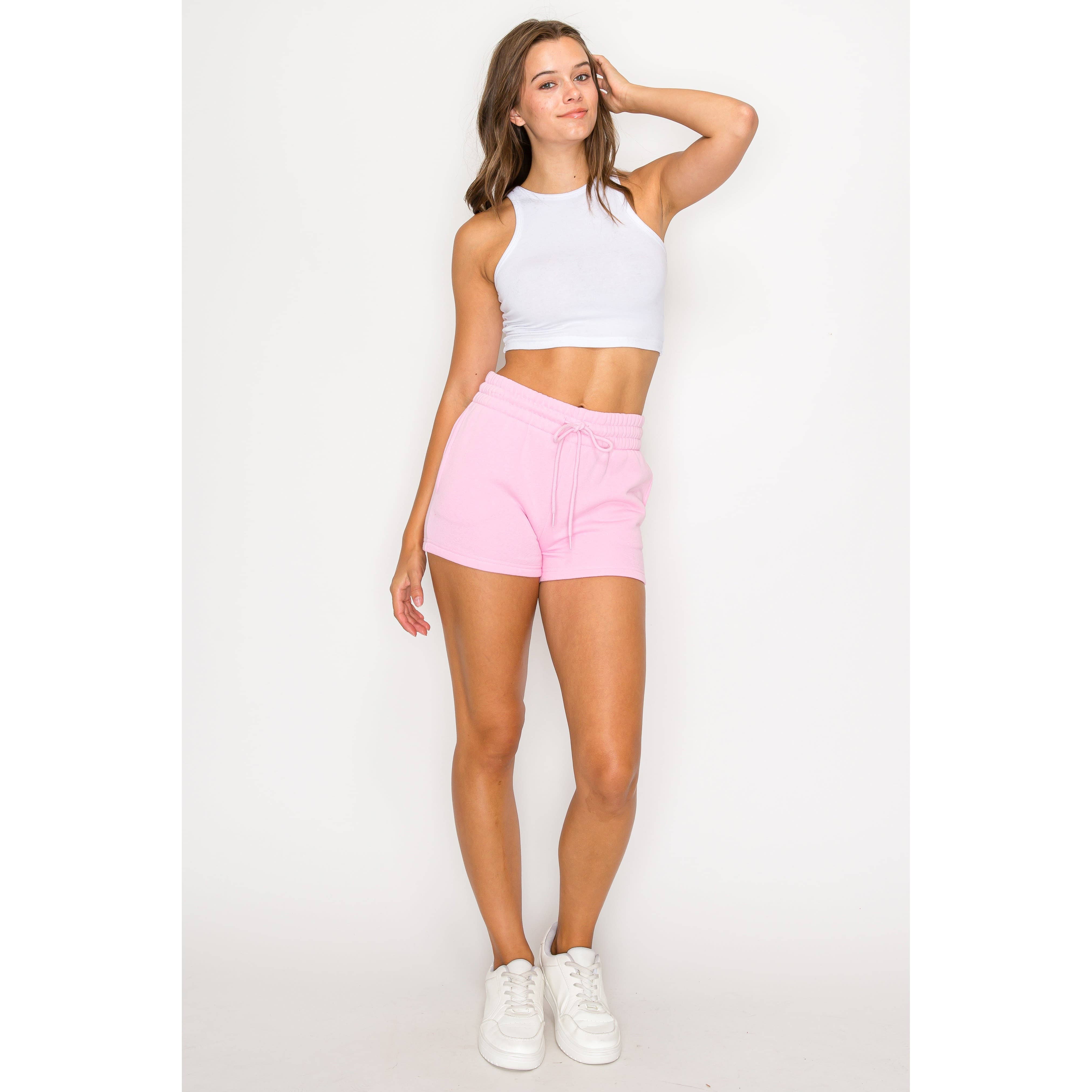 UP CLOTHING - Wholesale Shorts – Women’s - Solid Fleece Lounge Sweat Shorts15