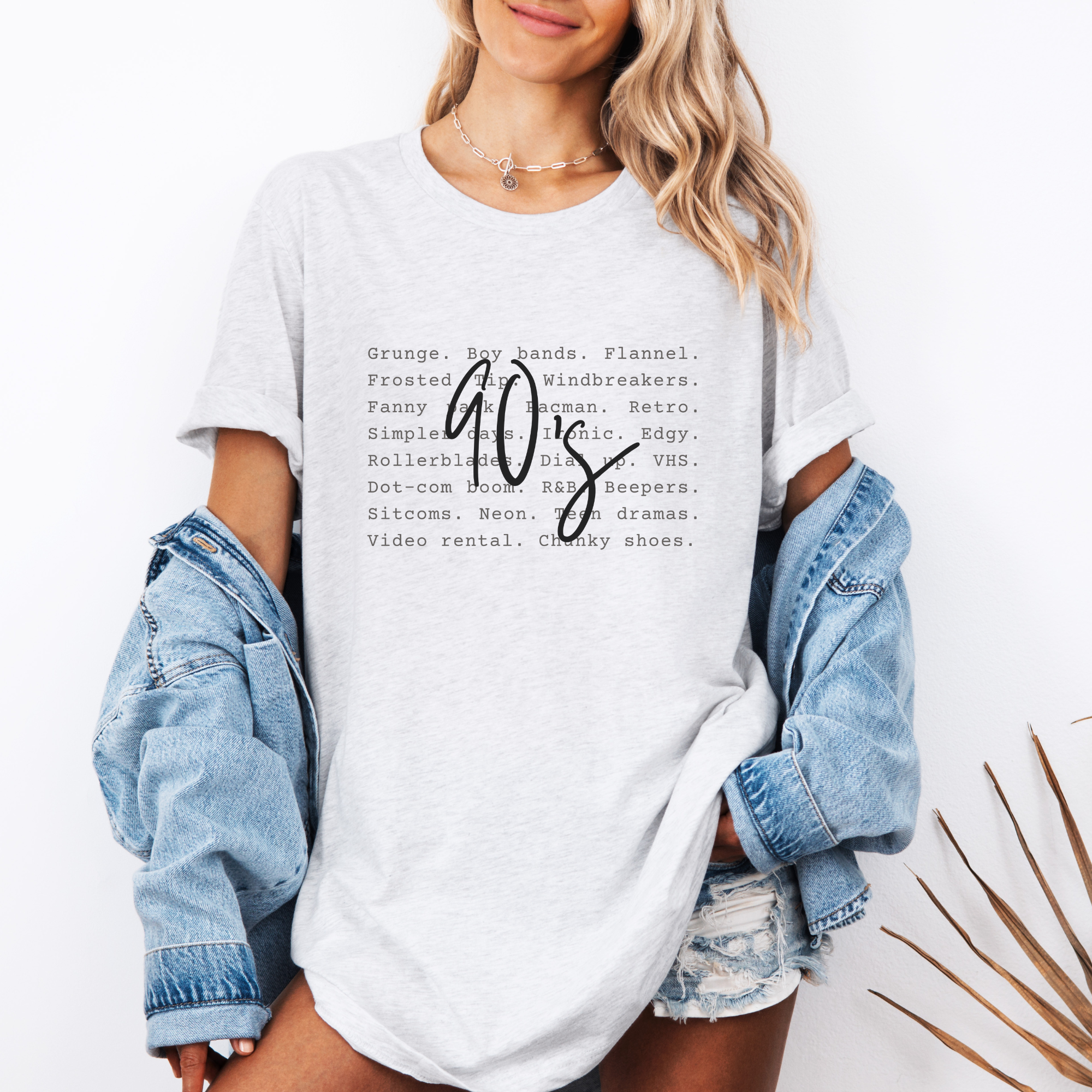 Trendznmore - Modern Graphic Apparel - Wholesale Screen Printed T-Shirt - Women's - 90s Wording Graphic Tee4