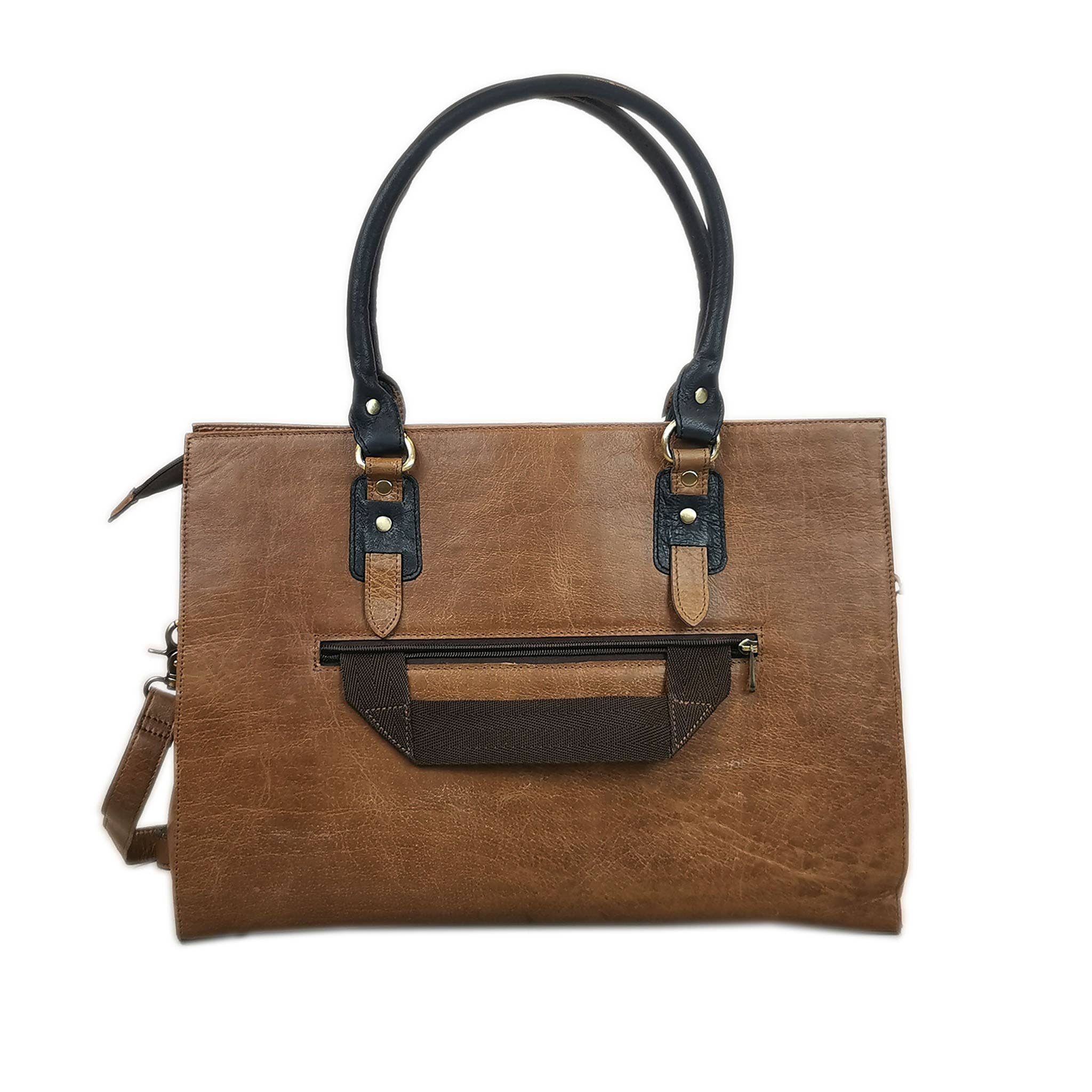 GoodHides Ltd. – wholesale Shoulder bag – women's – The Signature 17" Leather Laptop Bag, Copper4