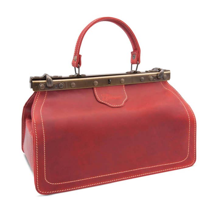 Thielemann Leather Manufacturer – wholesale Väska med handtag – Dam – Läkarkväska ”Santa Maria” med läderfickor15