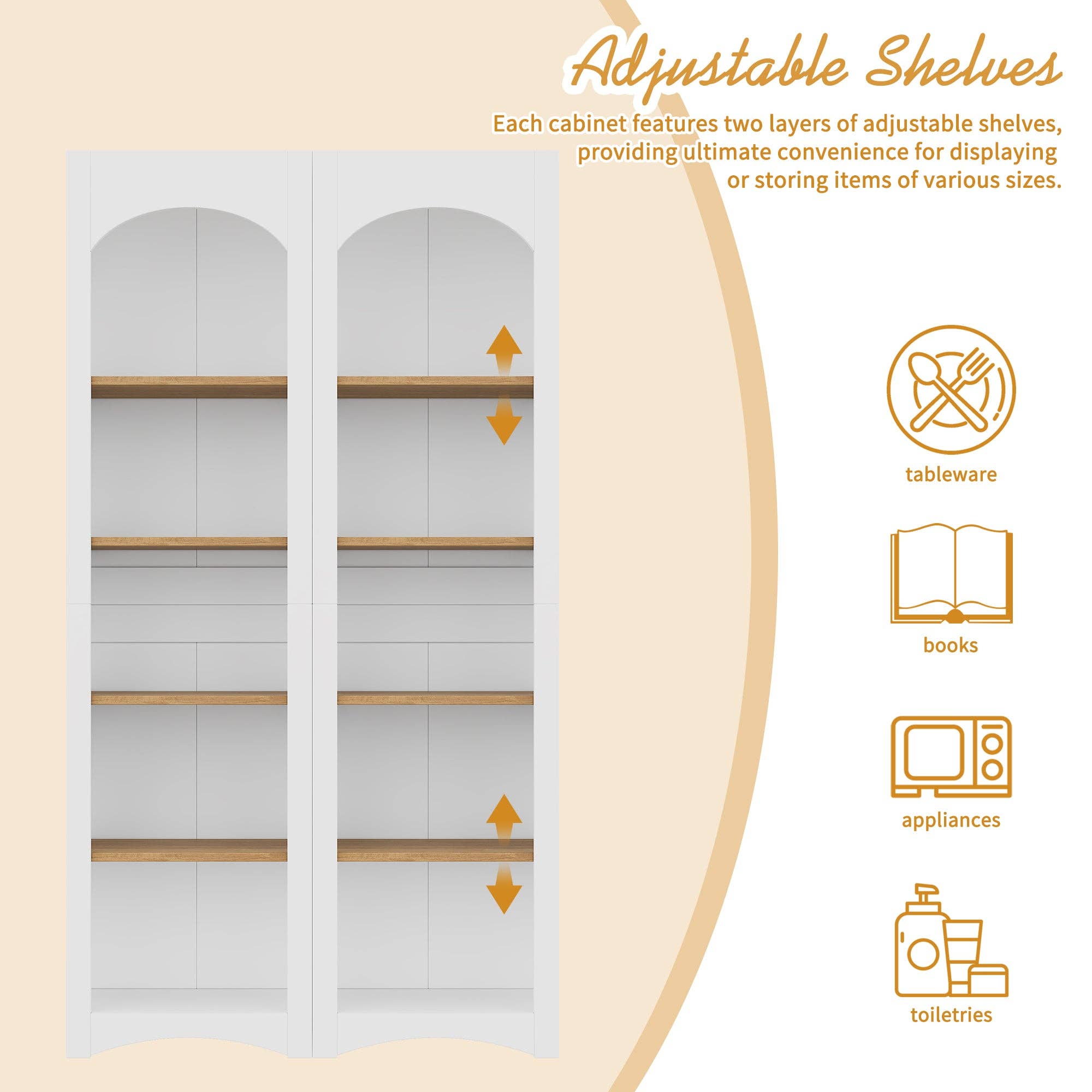 39F Inc. - Vente Bibliothèques - Ensemble de 2 bibliothèques de style ferme à 5 niveaux de 72" H (blanc)3