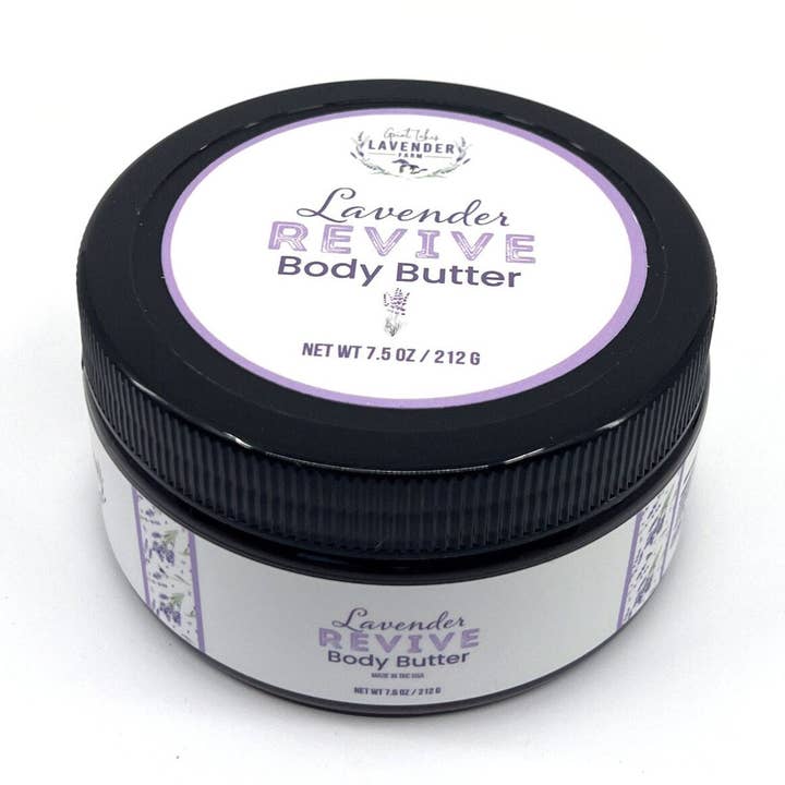 Lavender Revive Body Butter -  Lavender Scented - 7.5oz  for wholesale by Great Lakes Lavender Farm