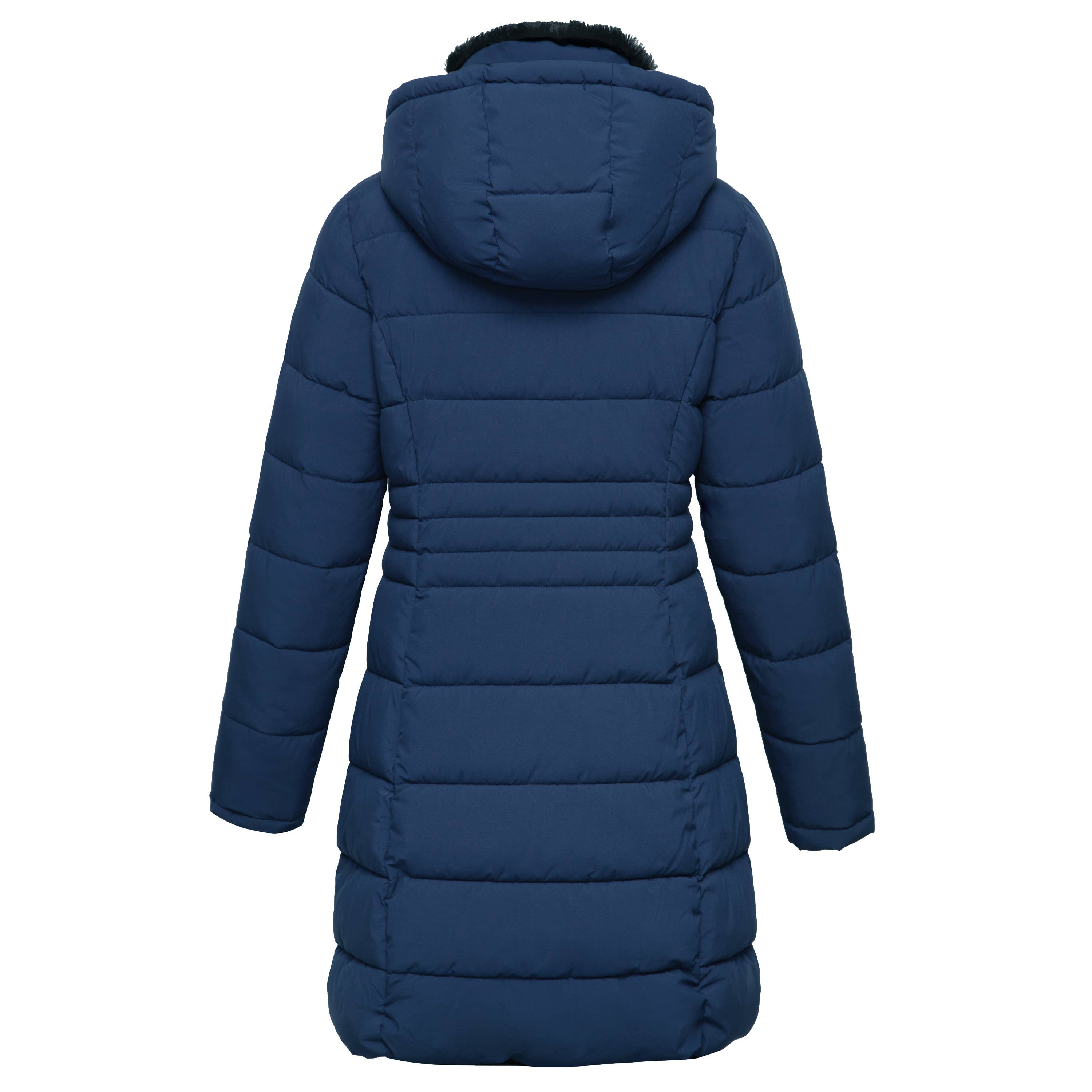 Rokka & Rolla - Wholesale Coat - Women's - Women's Heavy Long Winter Coat Parka Jacket7