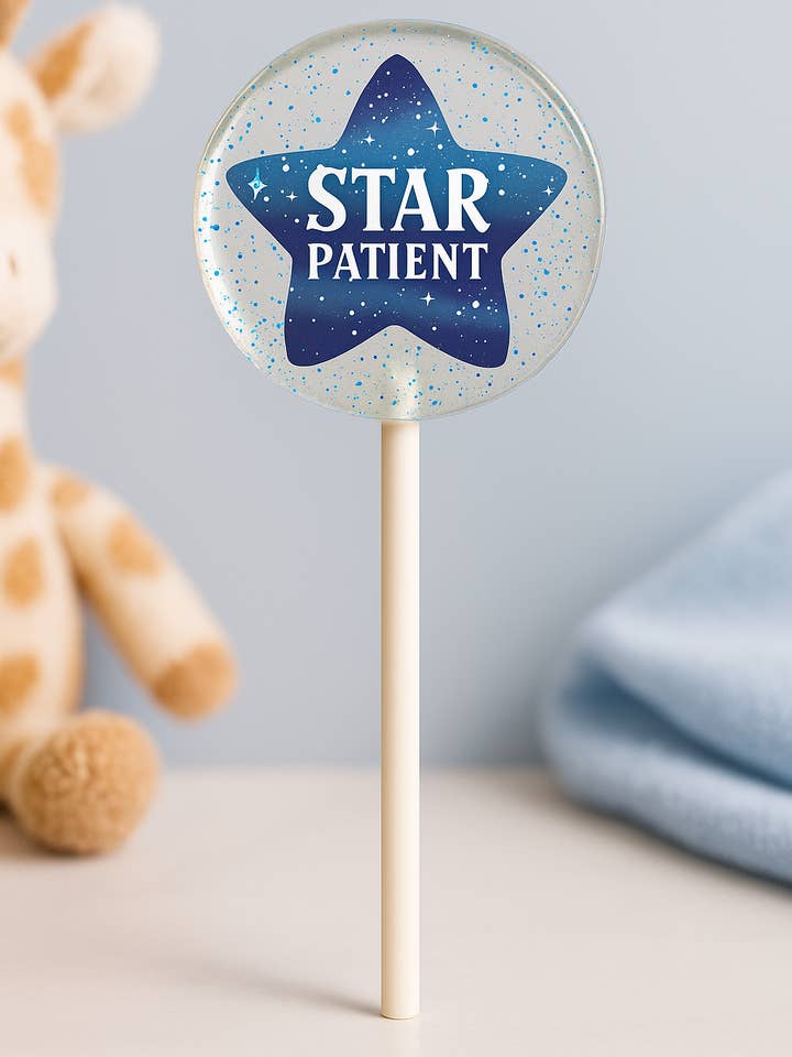 Star Patient Lollipops – Kid Rewards for Pediatric Clinics for wholesale by TheLollipopStudio