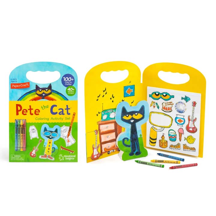 Learning Resources - Wholesale Art Set - Kids & Baby - Papercraft Pete the Cat Coloring Activity Set