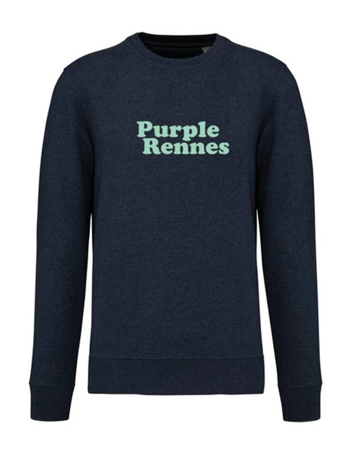 Sweatshirt Paars Rennes Navy voor wholesale door Ocean Park