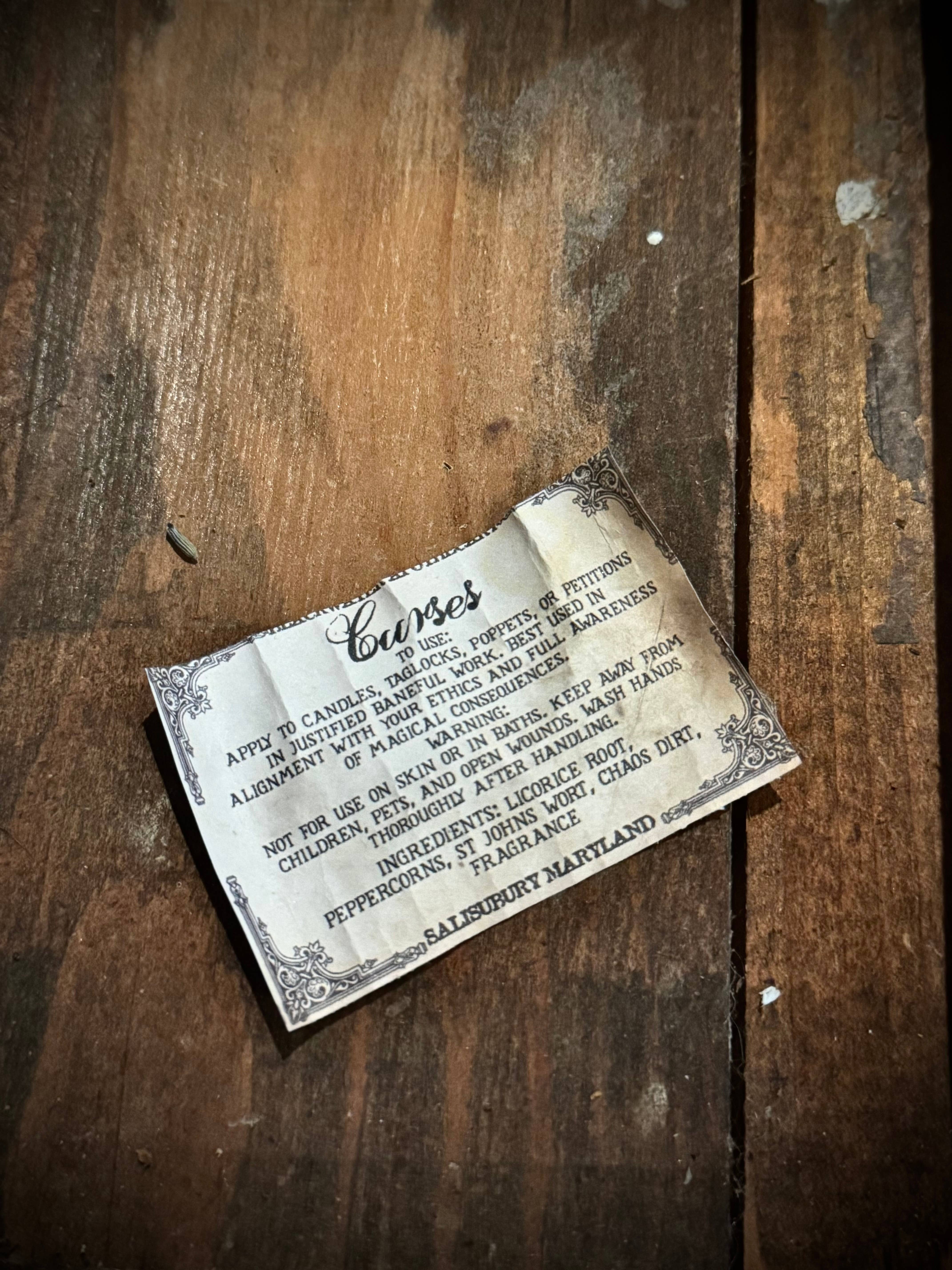 Blackwater Apothecary – Großhandel Meditationszubehör – Fluch-Ritualöl für schädliche Magie und Verwünschungen – 30 ml4