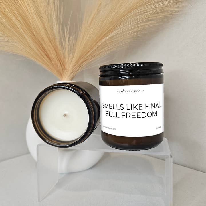 Smells Like Final Bell Freedom – 8oz/4oz Candle for wholesale by Luminary Focus