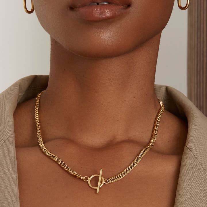 Twenty Compass - Wholesale Pendant/Charm Necklace - Jude Necklace - Gold Plated2