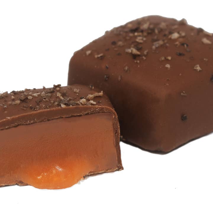 World Wide Gourmet Foods, Inc. - Wholesale Chocolate Covered Sweets - 2-Piece Milk Chocolate Salted Caramels0