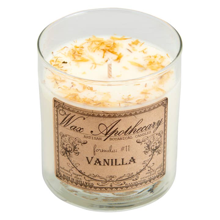 Wax Apothecary - Wholesale Jar/Filled Candle - 7oz Botanical Candle in Scotch Glass NO BOX - Choose A Scent