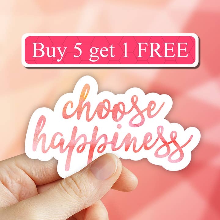 Neya Sticker Shop - Wholesale Sticker - Choose Happiness Sticker, Choose Joy laptop decal, be happy