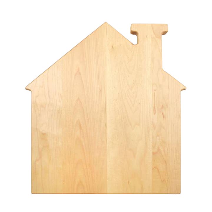 Planche en bois de pin en forme de maison, 13 po x 14 po pour la vente par Creative Gifts International Inc.
