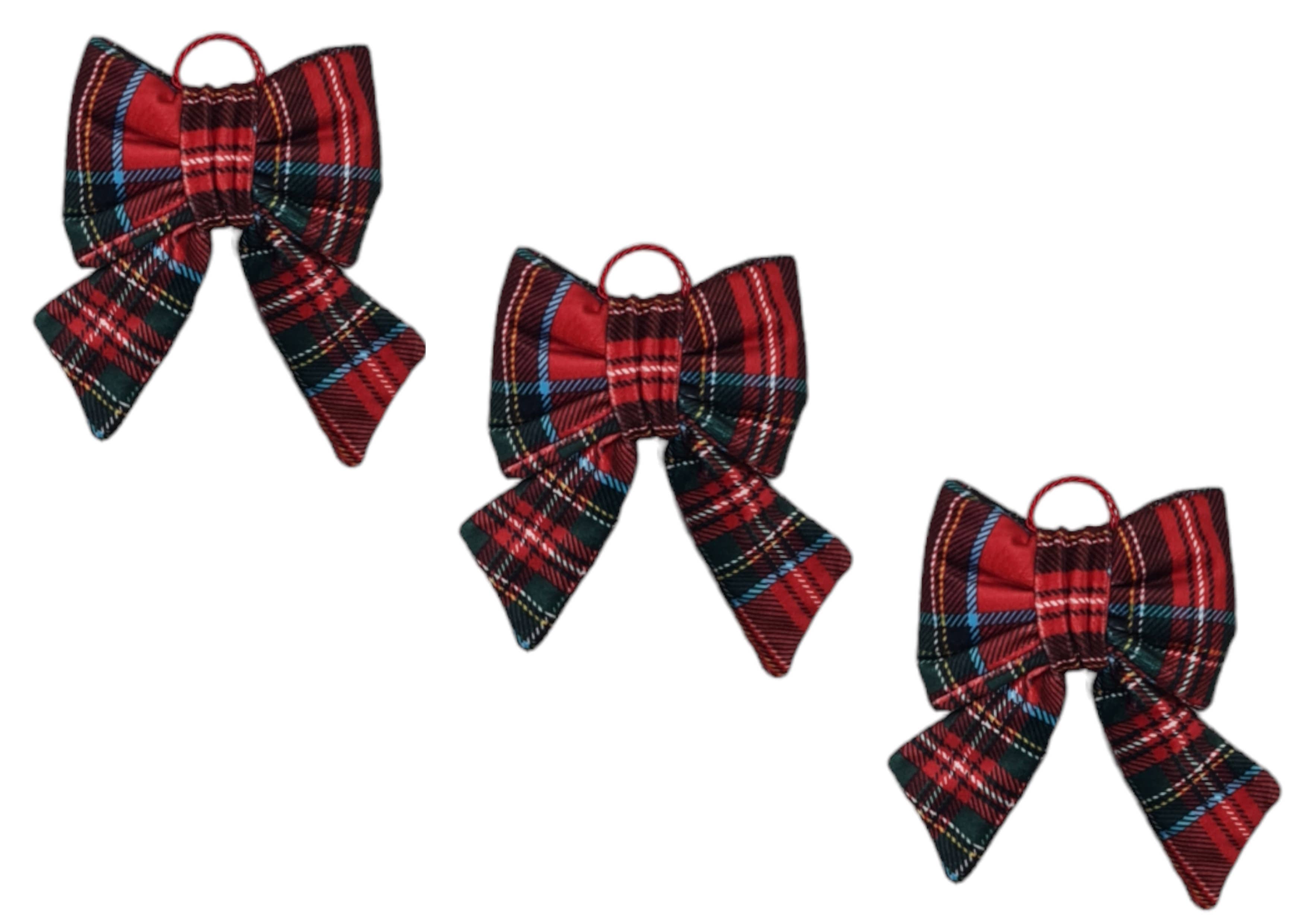 Lunaria Lab - Vendita all'ingrosso Decorazione natalizia - Fiocco Natalizio imbottito in Velluto, 14x15cm16