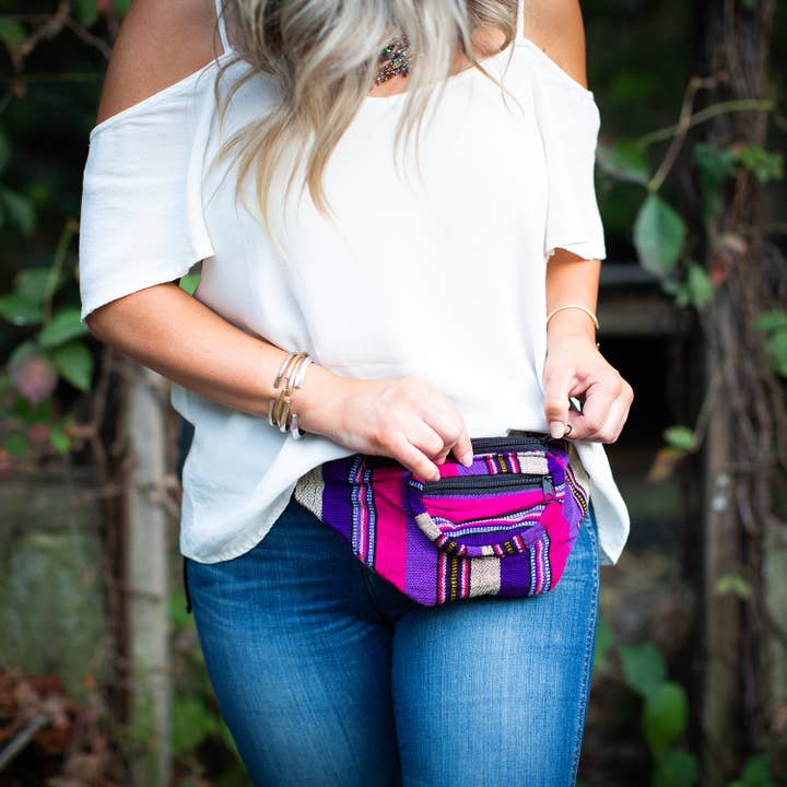 Lucia's Imports - Wholesale Belt Bag - Women's - Ikat Fanny Pack
