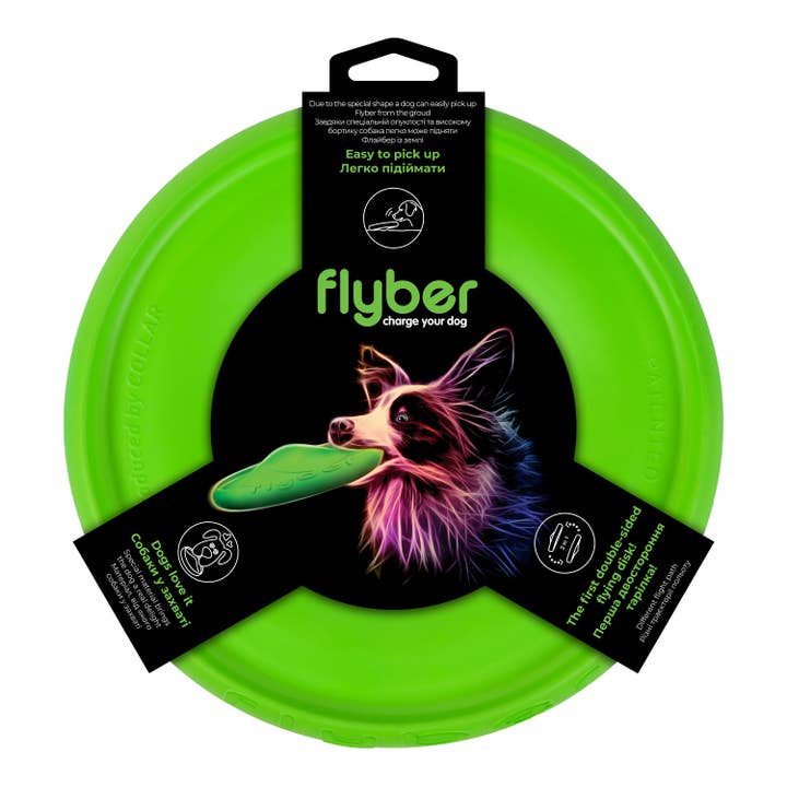 WAUDOG - Wholesale Pet Fetch Ball - Dog - Flyber is the world's first double-sided flying disk for dog