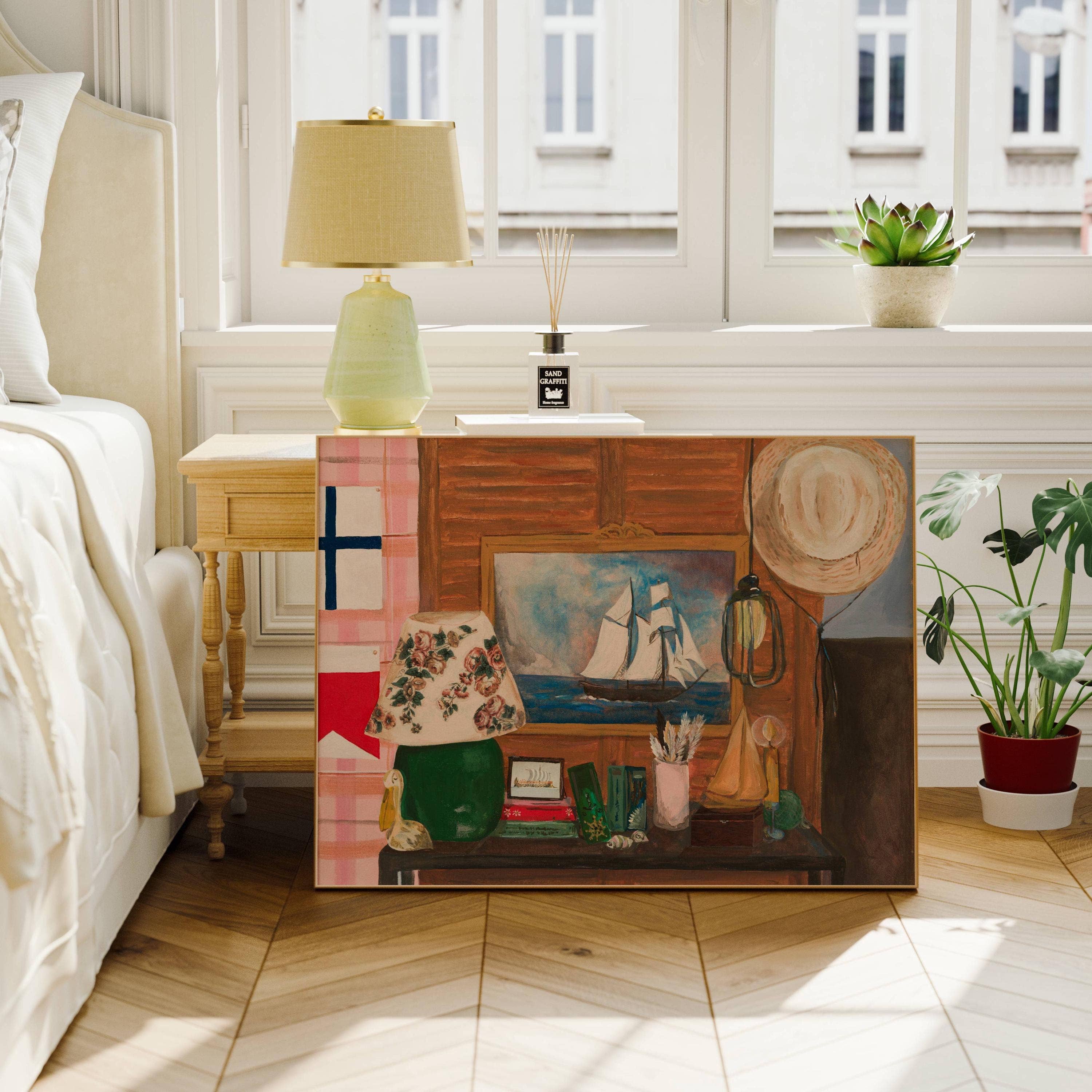 Laurenspired - Wholesale Art Print - Retro Beach House art print, coastal wall art, nautical art3