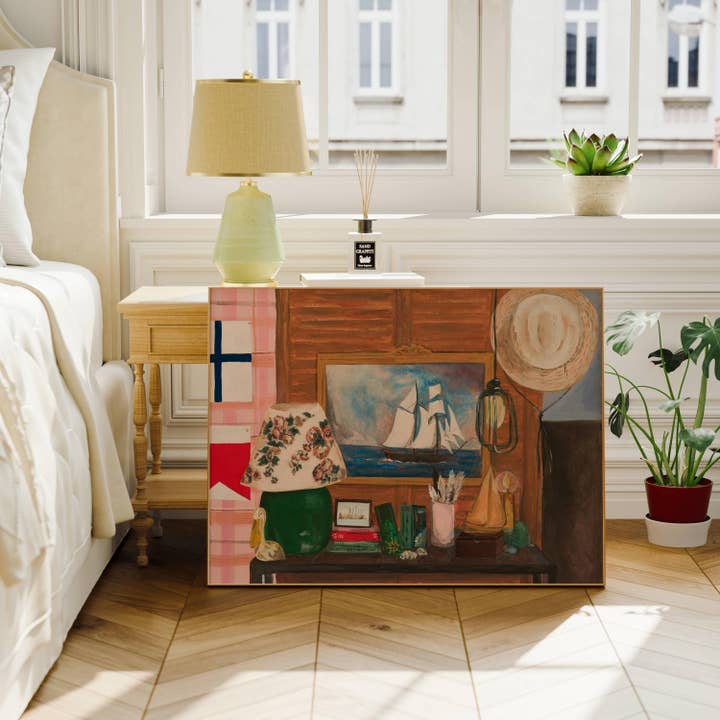 Laurenspired - Wholesale Art Print - Retro Beach House art print, coastal wall art, nautical art3