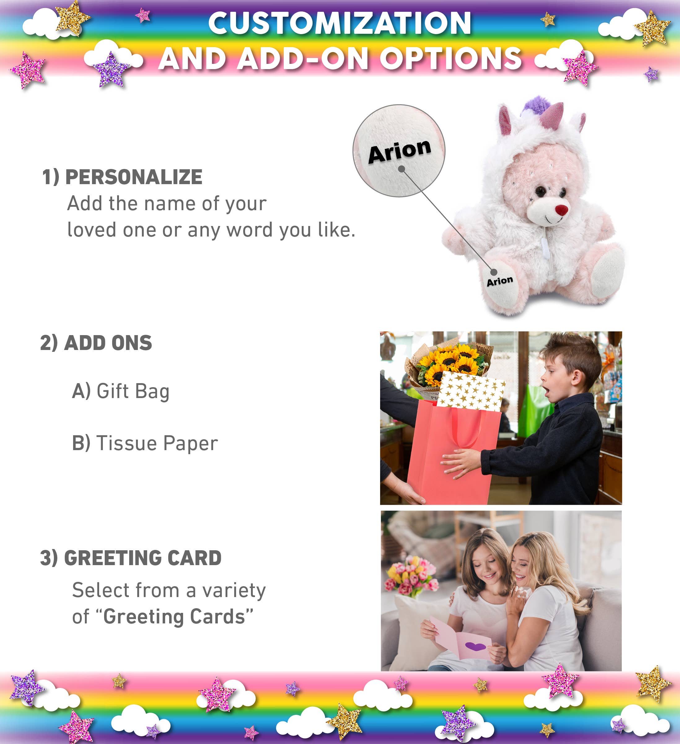 Cota Global - Wholesale Stuffed/Plush Toy - Kids & Baby - Plush Unicorn - Sparkling Plush - Rose Gold Bunny1