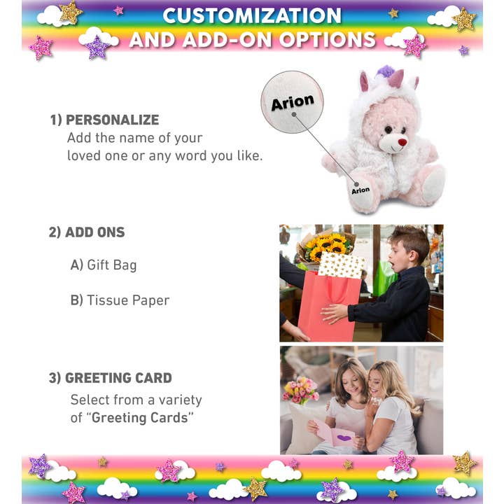 Cota Global - Wholesale Stuffed/Plush Toy - Kids & Baby - Plush Unicorn - Sparkling Plush - Rose Gold Bunny1