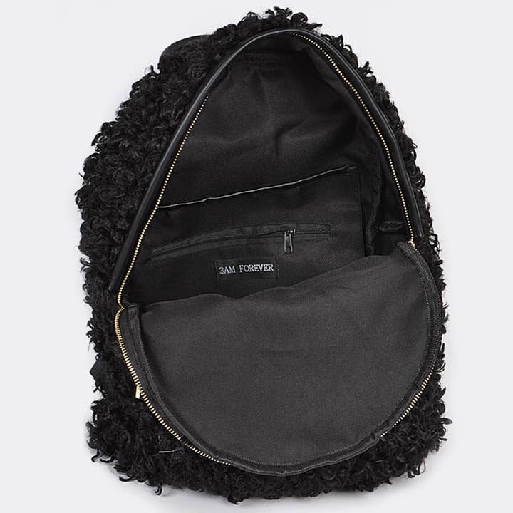 3AM BY H&D ACCESSORIES - Wholesale Backpack - Women's - Faux Fur Backpack2