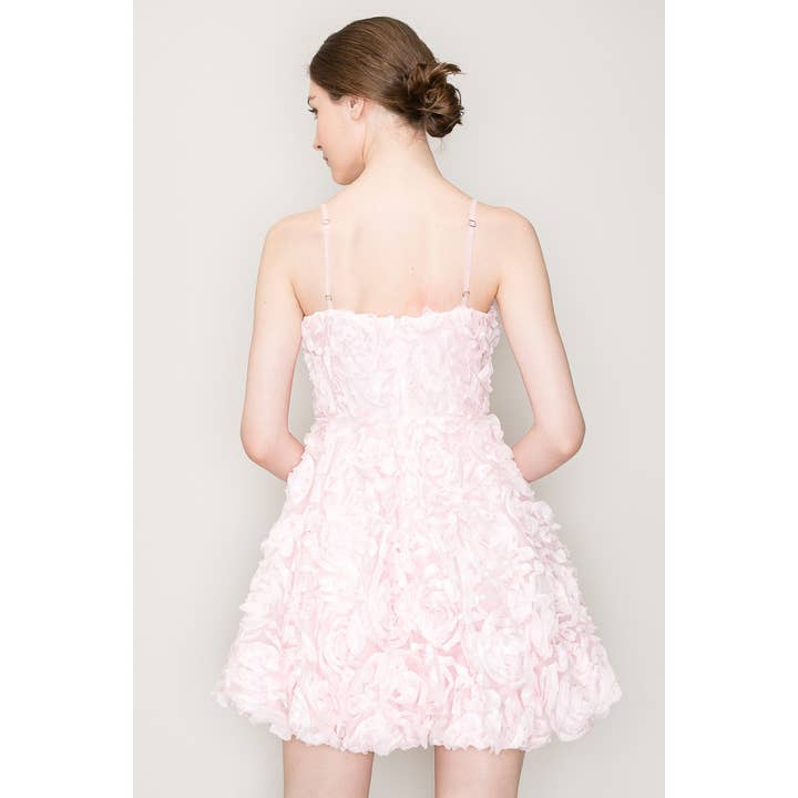INA - Wholesale Dress - Women's - Cotton Sleeveless Floral Applique Mini Dress