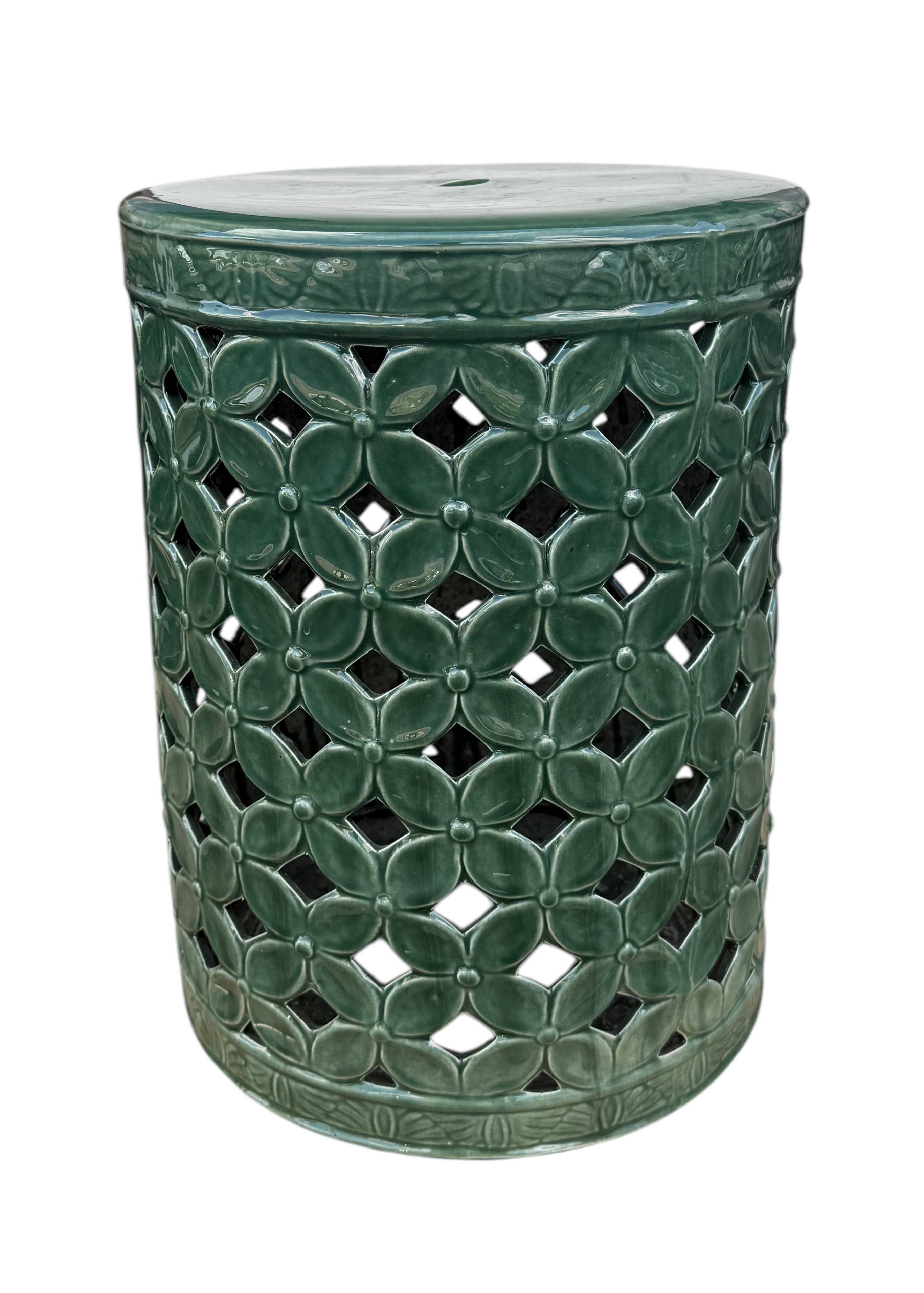 Blue Cherise Garden Stool Teal for wholesale on Faire1