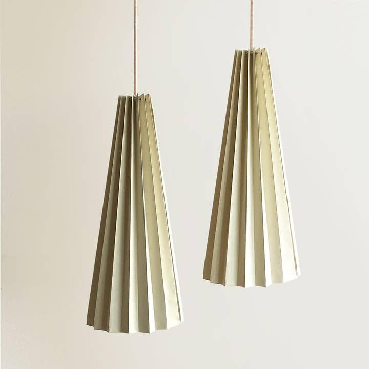 Abat-jour Kamalkali 16 pétales (lot de 2) (beige) pour la vente par GoGlocal