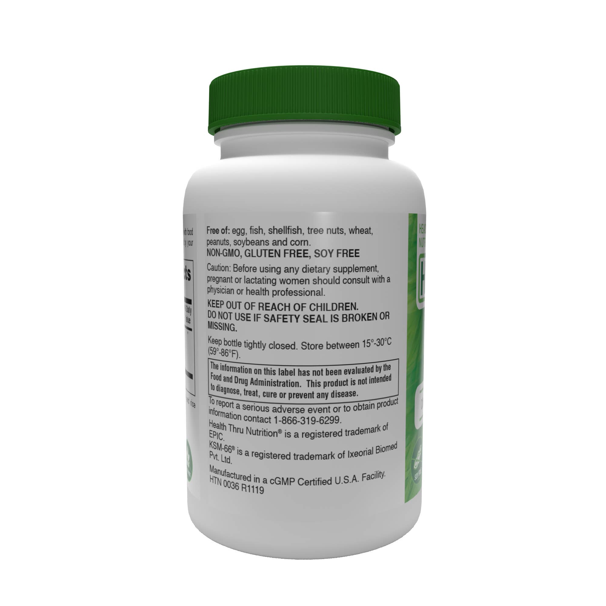 Health Thru Nutrition - Wholesale Oral Supplement/Vitamin - Ashwagandha Ksm-66® 500mg (Non-gmo) 90 Vegecaps2