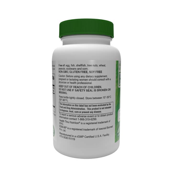 Health Thru Nutrition - Wholesale Oral Supplement/Vitamin - Ashwagandha Ksm-66® 500mg (Non-gmo) 90 Vegecaps2