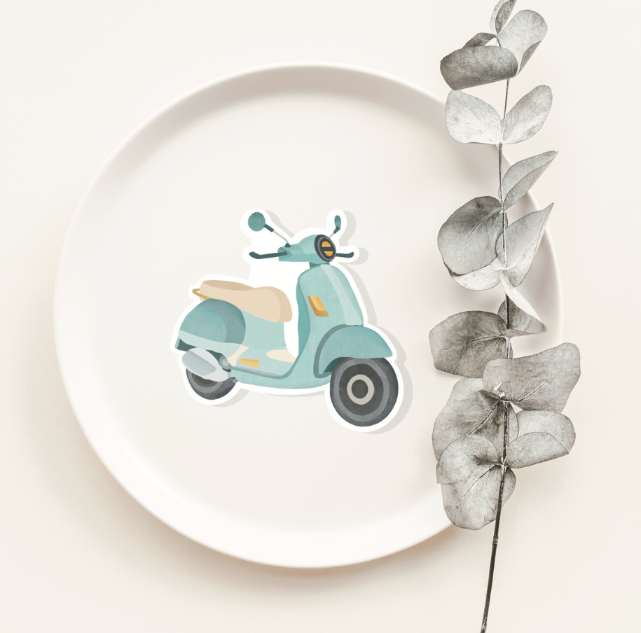 Tilda&Theo - Wholesale Sticker - Roller vinyl sticker - Italian Kiss Cut sticker0