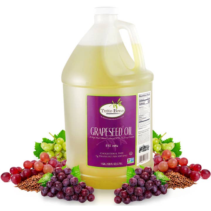 Golden West Specialty Foods - Wholesale Cooking Oil - Tutto Bene Grapeseed Oil - 1 Gallon (128 oz)