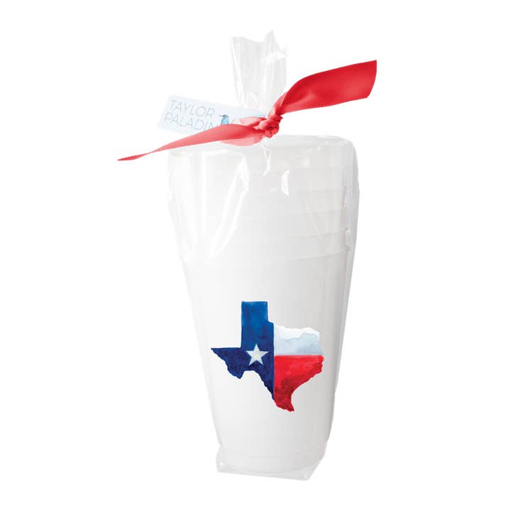 State of Texas Frosted Cups | Set med 6 för wholesale av Taylor Paladino