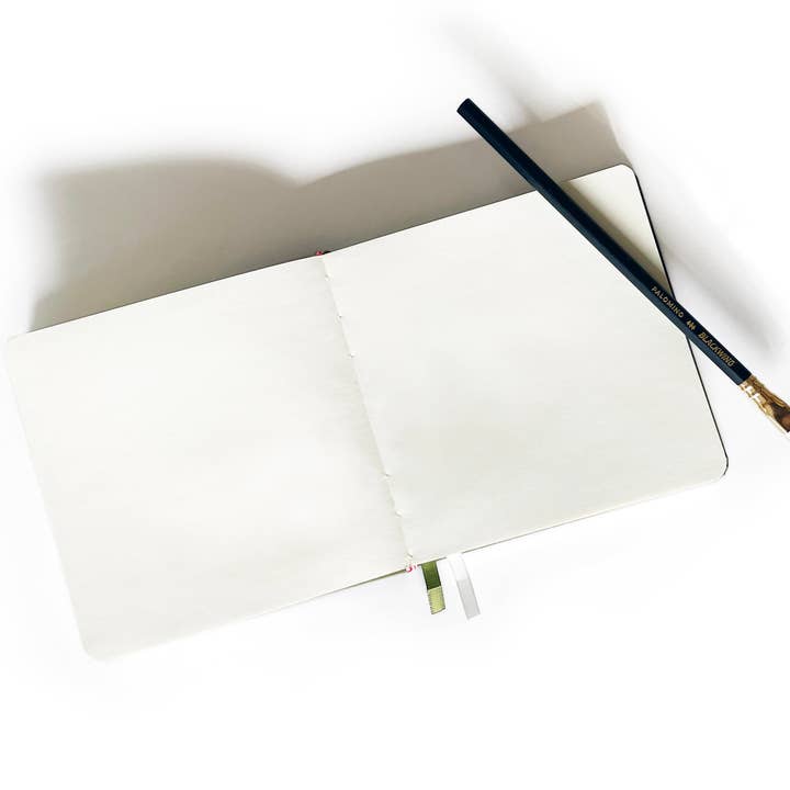 Studio Portmanteau - Wholesale Notebook - Custom Text Foil Embossed Square Linen Notebook, Earth Tones