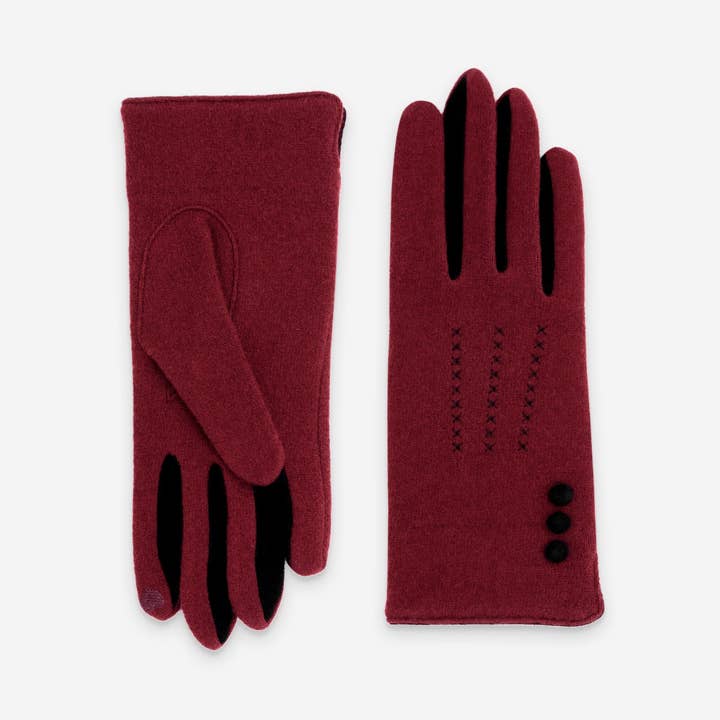 Glove Story - Wholesale Gloves - Women's - Gloves 80% Wool 20% Nylon – Touchscreen – 31161NF6