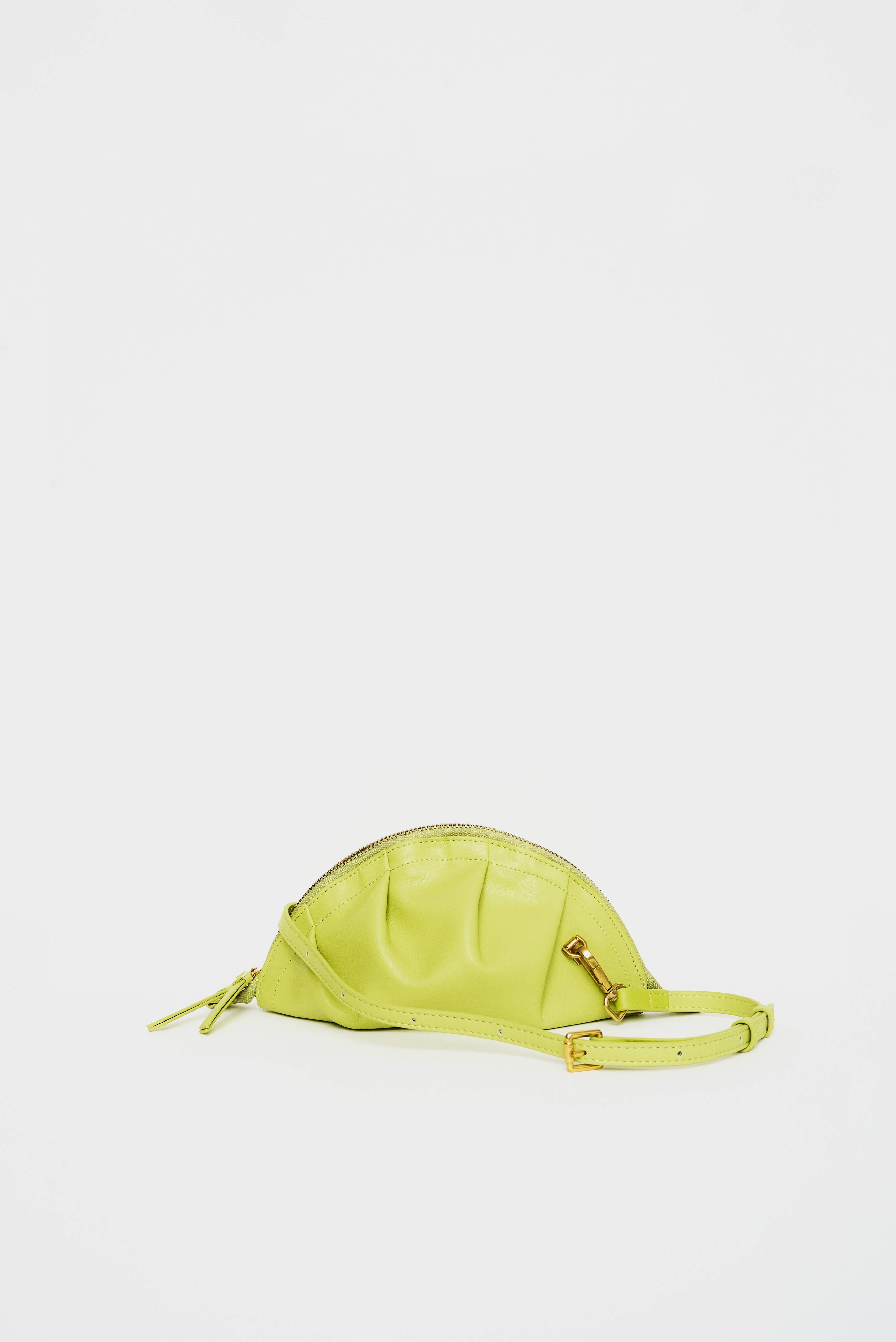 Yunyinrose - Wholesale Top Handle Bag - Women's - Lime green gyoza bag mini beef skin1